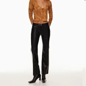 Aritzia ‘evenfall ’ black vegan leather pants